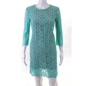 DKNY Lace Mini Dress - Turquoise